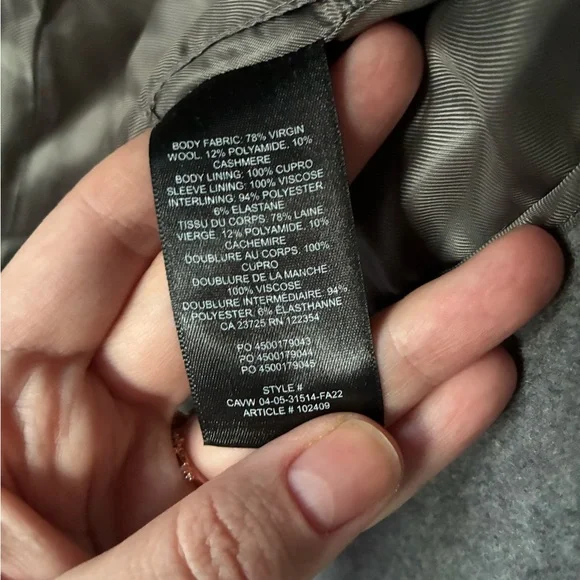 Aritzia Cocoon Long Coat Wool Cashmere size S - Picture 14 of 16